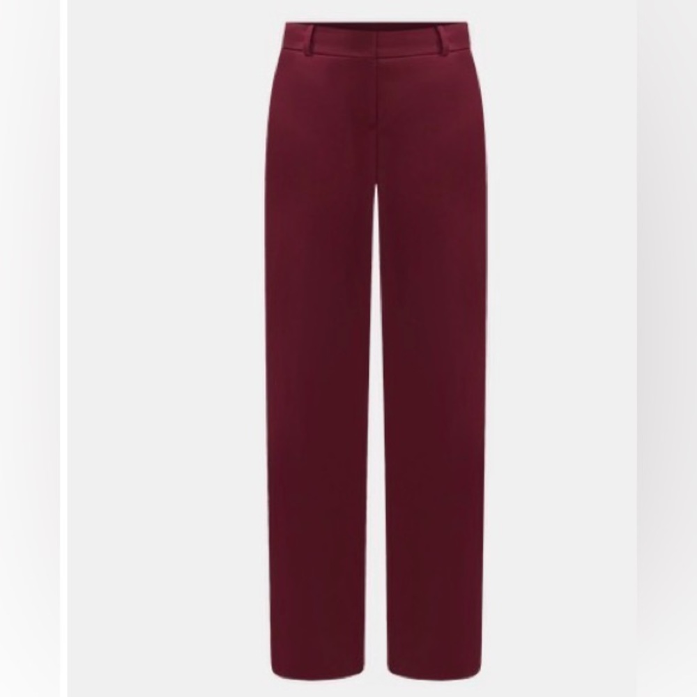 Ann Taylor Tailored Mid Rise The Jayne Trouser - Windsor Wine Sz 00 Classic NWT